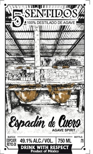 Cinco Sentidos Espadin de Cuero - Selected by Seelbach’s/NOM170