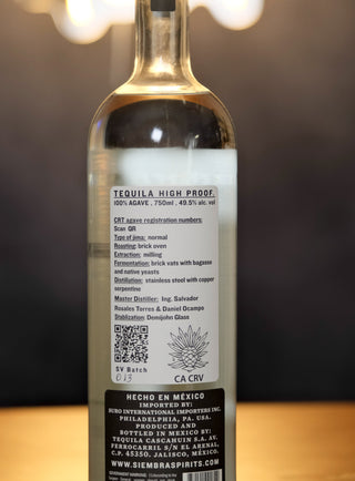 Siembra Valles High Proof Tahona Blanco