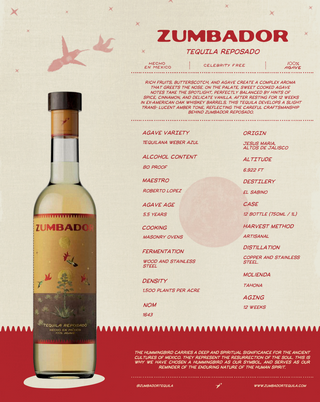 Zumbador Tequila Reposado 750ml